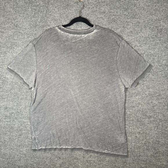 Lucky Brand Shirt Mens 2XL XXL Gray Triumph Short Sleeve Crewneck Tshirt Burnout - Picture 5 of 7
